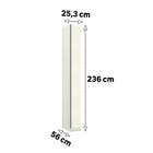Módulo Closet Dormitório Roupeiro 1 Porta Kashmir Prime Plus Luciane