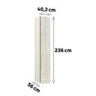 Módulo Closet Dormitório Roupeiro 1 Porta Legno Crema Prime Plus