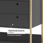 Modulo Closet Industrial Com Cabideiro 2 Gavetas 89cm - Estru