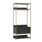 Modulo Closet Industrial Com Cabideiro 2 Gavetas 89cm - Estru