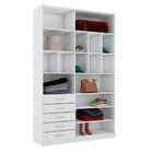 Módulo Closet M384.b (5 Gavetas, Nichos E Prateleiras)