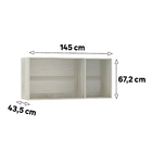 Módulo Closet Maleiro Casal 145cm Legno Crema Prime Plus