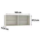 Módulo Closet Maleiro Casal 165cm Legno Crema Prime Plus