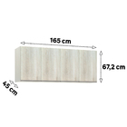 Módulo Closet Maleiro Ponte Casal 4 Portas 165cm Legno Crema