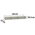 Módulo Closet Maleiro Ponte Casal Opcional 4 Portas 165cm