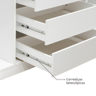 Módulo Closet com Cabideiro Gaveteiro Nicho e Porta de Correr Reflecta Branco 236x159,2x54,5cm Prime Luciane