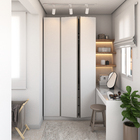 Módulo Closet com Cabideiro Gaveteiro e Porta Dobradiça Branco 236x80,4x54,5cm Prime Luciane