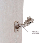 Módulo Closet com Cabideiro Gaveteiro e Porta Dobradiça Legno Crema 236x80,4x54,5cm Prime Luciane