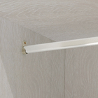 Módulo Closet com Cabideiro Gaveteiro e Porta Dobradiça Espelhada Legno Crema 236x80,4x54,5cm Prime Luciane