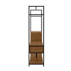 Modulo Closet Tubular 120cm Sevilha Preto/canela Rustico/off