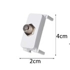 Módulo Coaxial Branca Para Tv 75 Ohms - Margirius