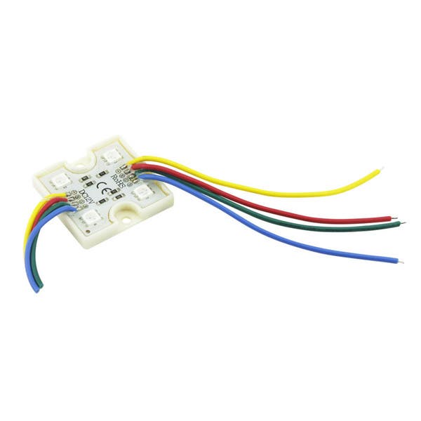 Módulo Com 4 Leds Alto Brilho 12v Ip65 5050 35x35x4 - Rgb | Leroy Merlin