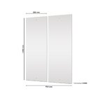 Módulo Complementar Com Espelho 105x35cm Prata