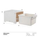 Módulo Container Kz - Organizador - Gaveteiro - Bege