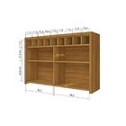 Módulo Cozinha Nesher Baronesa Armário 1 Porta C- Adega Freijó