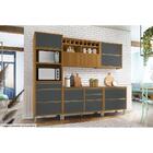 Módulo Cozinha Nesher Baronesa Armário 1 Porta C- Adega Freijó