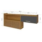 Módulo Cozinha Nesher Princesa Armário  C/ 2 Portas Freijo/of