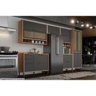 Módulo Cozinha Ronipa Syrah Armário  2 Portas C/ Tela Sevilha