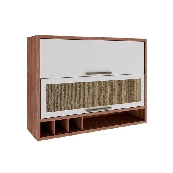 Módulo Cozinha Ronipa Syrah Armário  2 Portas C/ Tela Sevilha