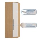 Módulo De Canto Oblíquo 1 Porta 3 Prateleiras Elegance Angeli