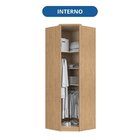 Módulo De Canto Oblíquo 1 Porta 3 Prateleiras Elegance Angeli