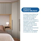 Módulo De Canto Oblíquo 1 Porta 3 Prateleiras Elegance Angeli