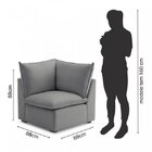 Módulo De Canto Para Sofá Modular Hug 88cmx88cmx88cm Cabecasa