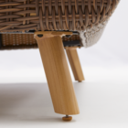 Módulo de Canto para Sofá Nerea Alumínio Bege 78x266x266cm Naterial