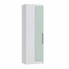 Módulo De Canto Reto 1 Porta Infinity  Branco Line/pistache L