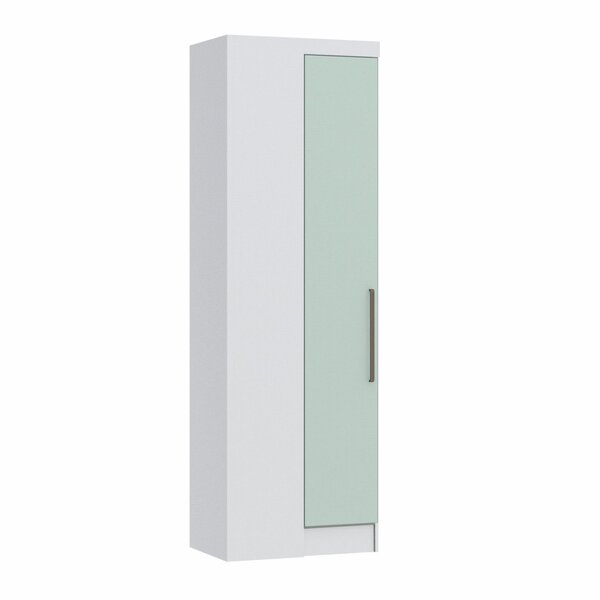 Módulo De Canto Reto 1 Porta Infinity  Branco Line/pistache L