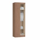 Módulo De Canto Reto 1 Porta Infinity  Macadâmia/branco Line