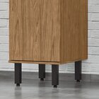 Módulo De Cozinha Balcão 40cm Com Porta - Toscana Freijó