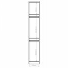 Módulo De Guarda Roupa 1 Porta Elegance  Angelin/blanc