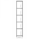 Módulo De Guarda Roupa 1 Porta Elegance  Níquel