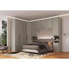 Módulo De Guarda Roupa 1 Porta Elegance  Níquel