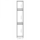 Módulo De Guarda Roupa 1 Porta Elegance  Níquel/angelin