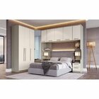 Módulo De Guarda Roupa 1 Porta Elegance  Niquel/blanc