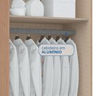 Módulo De Guarda Roupa 2 Portas 2 Gavetas Com Cabideiro Elega