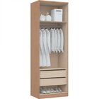 Módulo De Guarda Roupa 2 Portas 2 Gavetas Com Cabideiro Elega