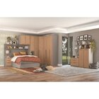 Módulo De Guarda Roupa 2 Portas 2 Gavetas Elegance  Níquel/an