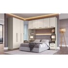 Módulo De Guarda Roupa 2 Portas 2 Gavetas Elegance  Niquel/bl