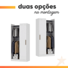 Modulo De Guarda Roupas Canto Para Quarto Madrid Maxel