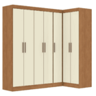 Modulo De Guarda Roupas Para Quarto 4 Portas E 2 Gavetas Madr