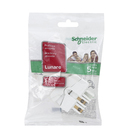 Módulo De Interruptor Bipolar Simples 25A Branco Lunare Schneider