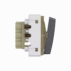 Módulo de Interruptor Pulsante Preto Grafite Novara