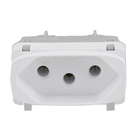 Módulo de Tomada 2P+T 10A Branco Gracia Alumbra