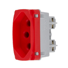 Módulo de Tomada 2P+T 20A Vermelho Gracia Alumbra