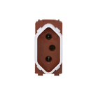 Módulo de Tomada 2P+T 20A Vermelho Novara