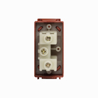 Módulo de Tomada 2P+T 20A Vermelho Novara