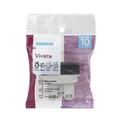 Módulo de Tomada 2P+T Nbr 10A Vivace Carbono Siemens